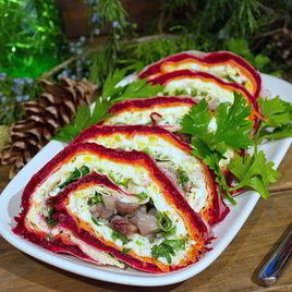 Рецепт Сельди под шубой в лаваше