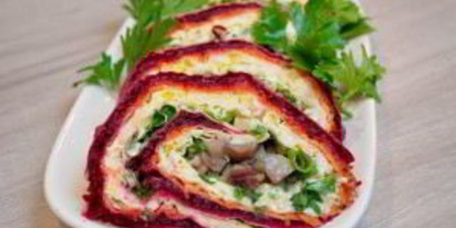 Рецепт сельди под шубой в лаваше