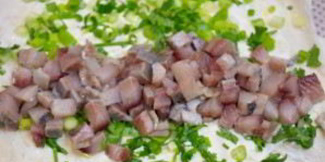 Рецепт сельди под шубой в лаваше