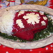 Рецепт Сельди под шубой Варежка