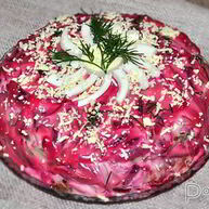 Рецепт Селедки под шубой с грибами