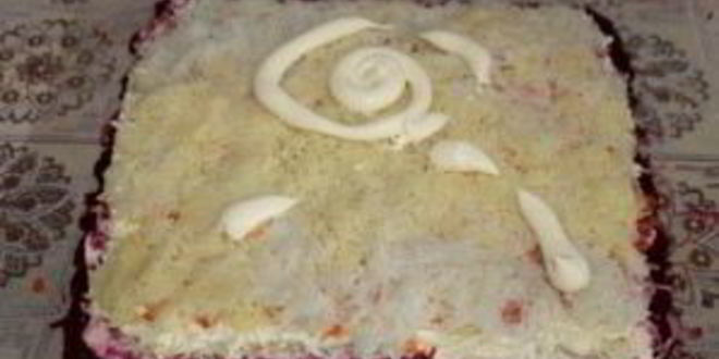 Рецепт селедки под шубой в пленке