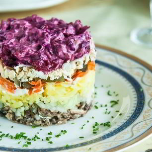 Рецепт Шпрот под шубой