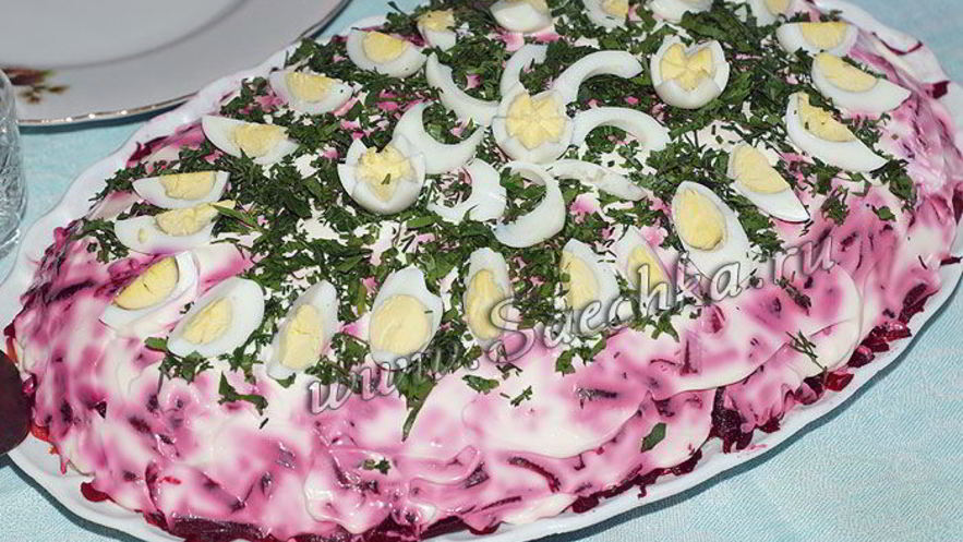 Рецепт слоёв салата селедка под шубой