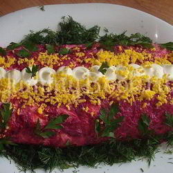 Рецепт Закуски Селедка под шубой