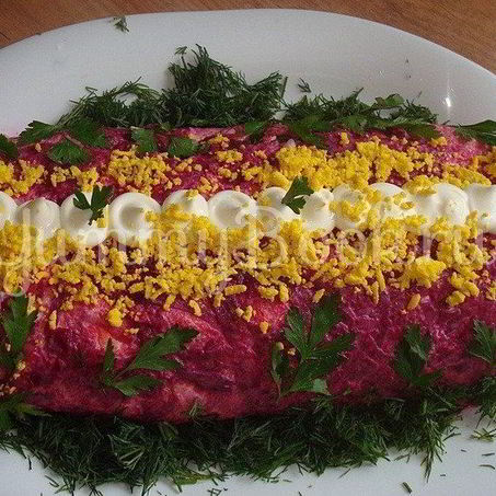 Рецепт Закуски Селедка под шубой