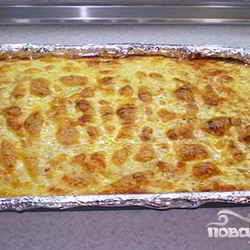 Рецепт Запеканки Окунь под шубой