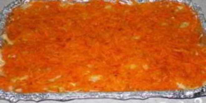 Рецепт запеканки окунь под шубой