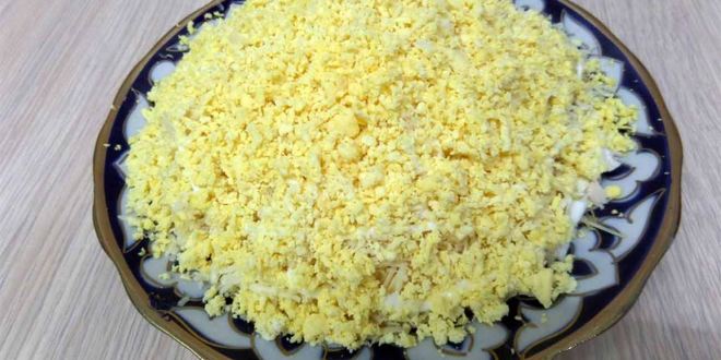 Рецепт салата подсолнушек