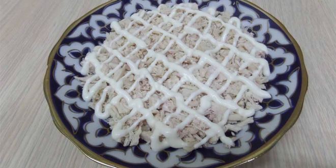 Рецепт салата подсолнушек