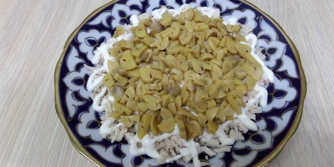 Рецепт салата подсолнушек