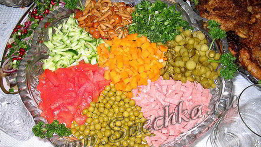 Рецепт салата ромашка