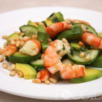 Рецепт Салата с креветками и авокадо