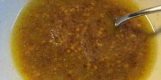 Рецепт салата с креветками и гранатом