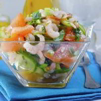 Салат с креветками