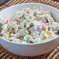 Рецепт Салата с курицей и ветчиной