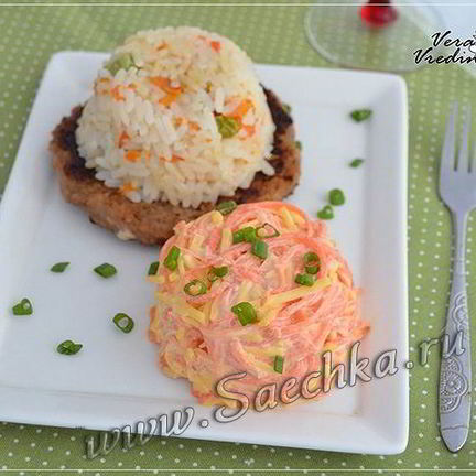 Рецепт Салата с морковью и сыром