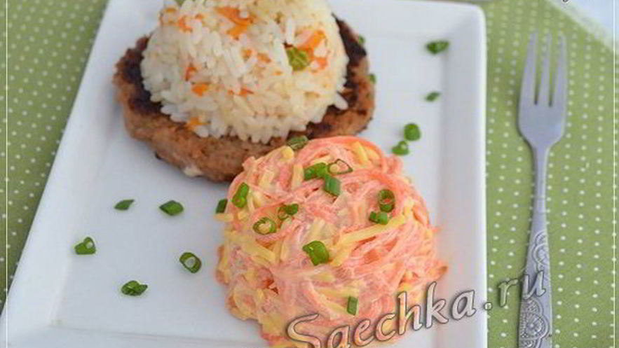 Рецепт салата с морковью и сыром