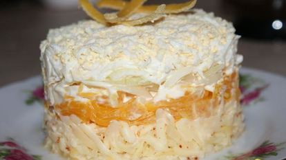 Рецепт Салата с сыром и апельсином