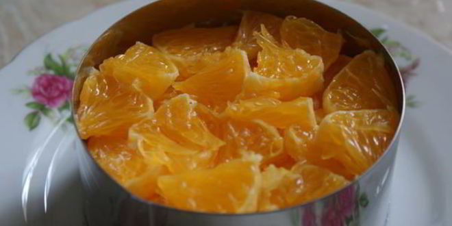 Рецепт салата с сыром и апельсином