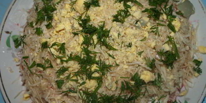 Рецепт салата со свеклой, курицей и сельдереем