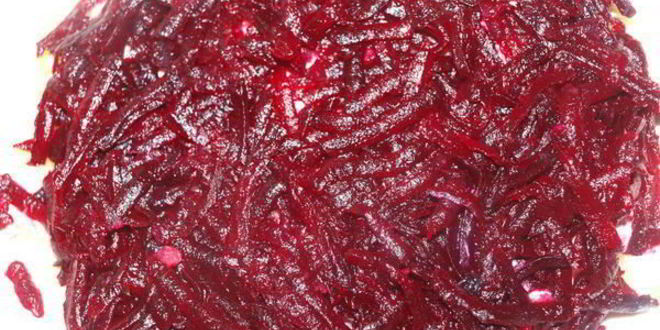 Рецепт салата со свеклой, курицей и сельдереем