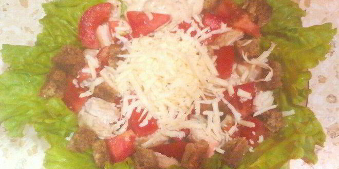 Рецепт летнего слима-цезаря с оригинальной заправкой