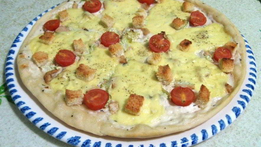 Рецепт пиццы цезарь