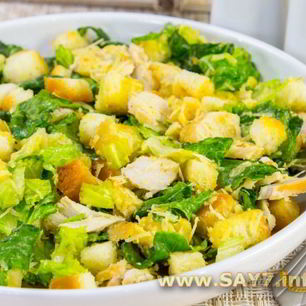 Рецепт Салата Цезарь с курицей