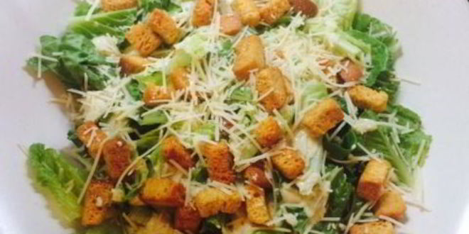 Рецепт салата цезарь с заправкой из тофу