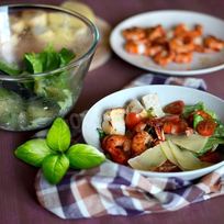 Рецепт Салата цезарь с жареными креветками