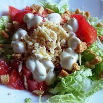 Рецепт Вегетарианского салата Цезарь