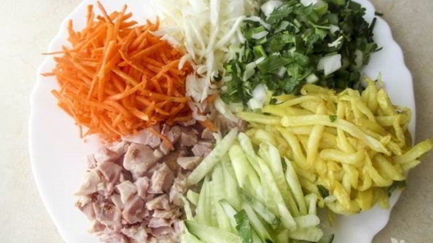 Рецепт салата цветик-семицветик