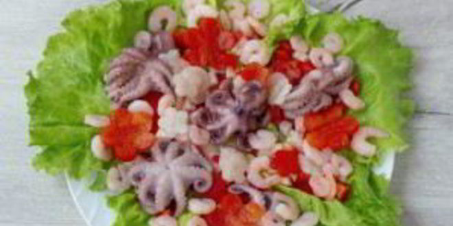 Рецепт салата цветочная поляна