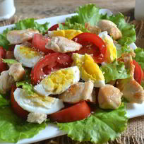 Салаты с курицей