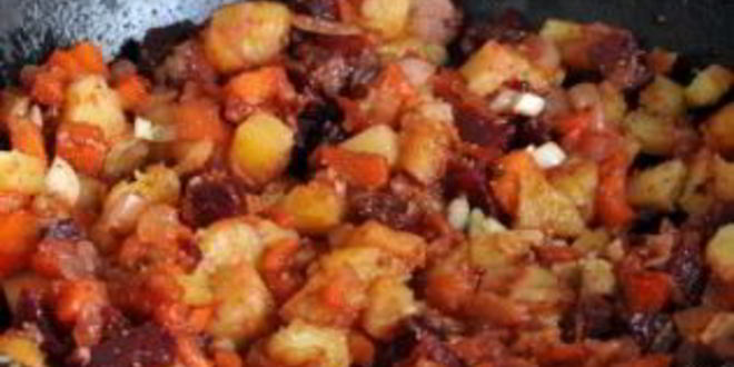 Рецепт горячего винегрета