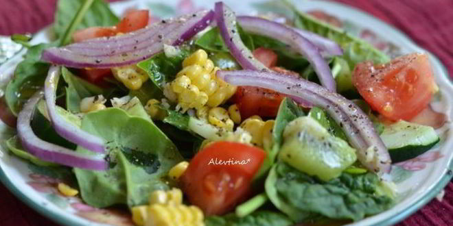 Рецепт салата свежего с винегретной лаймовой заправкой