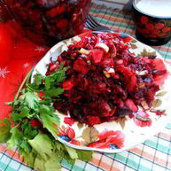 Рецепт Салата Винегретного мотив с пикантной заправкой