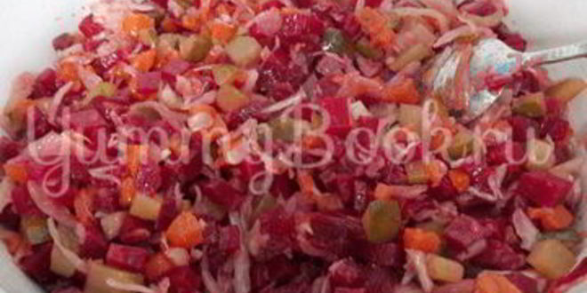 Рецепт винегрета без картофеля