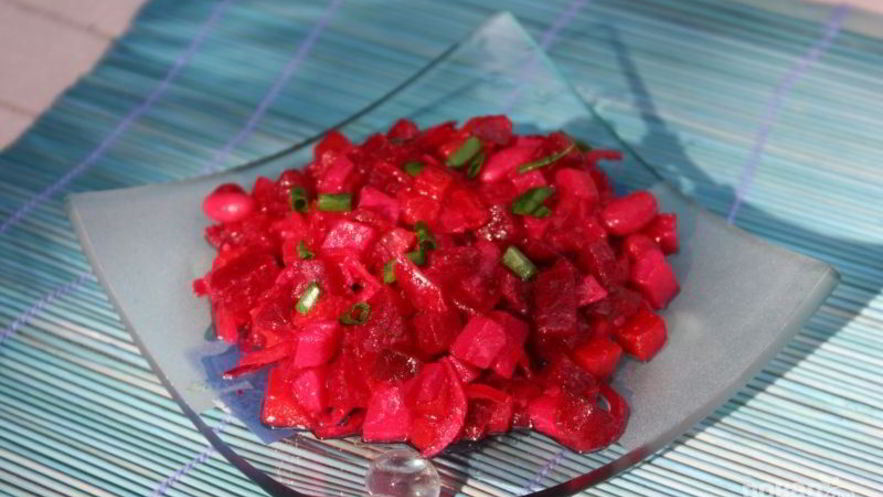 Рецепт винегрета классического с фасолью