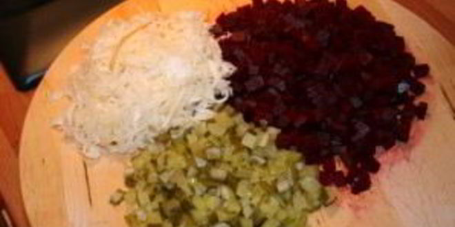 Рецепт винегрета классического с фасолью