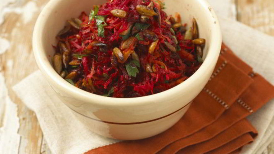 Рецепт винегрета с фасолью и капустой