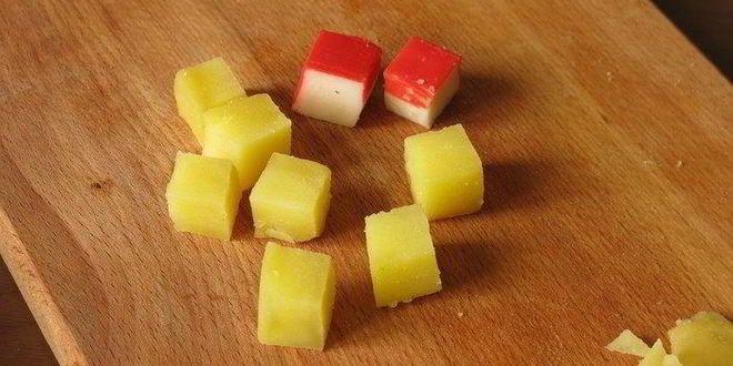 Рецепт винегрета с крабовыми палочками