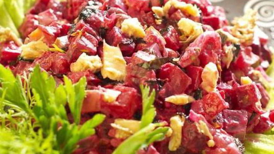 Рецепт винегрета с морской капустой и рыбой