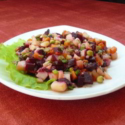 Рецепт Винегрета с соленым огурцом