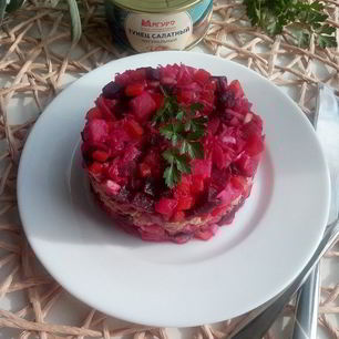 Рецепт Винегрета с тунцом