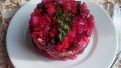 Рецепт Винегрета с тунцом