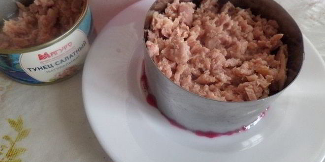 Рецепт винегрета с тунцом