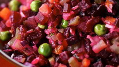 Рецепт Винегрета с зеленым горошком