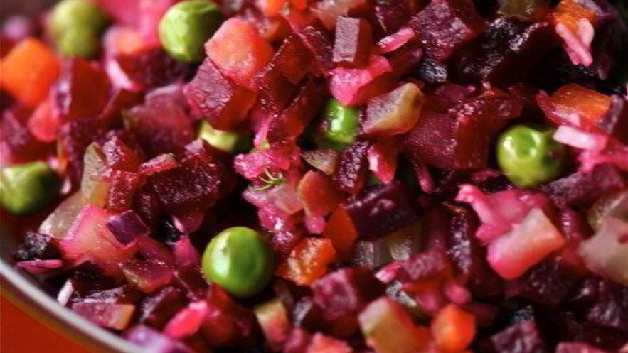 Рецепт винегрета с зеленым горошком